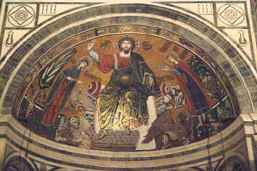 San Miniato mosaic over the alter